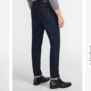 Tapered Slim Supersoft Dark Wash Stretch Jeans